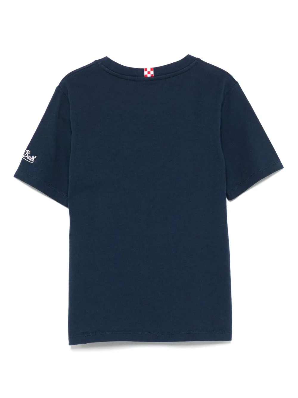 MC2 Saint Barth Kids T-shirt met borduurwerk Blauw