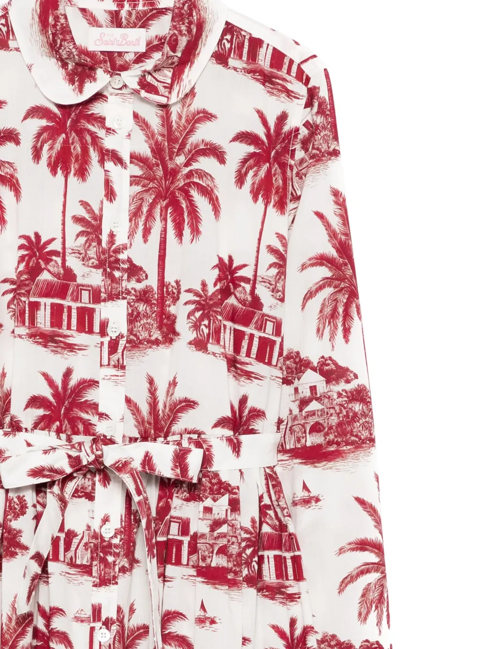 MC2 Saint Barth Kids Philipa shirtjurk Wit