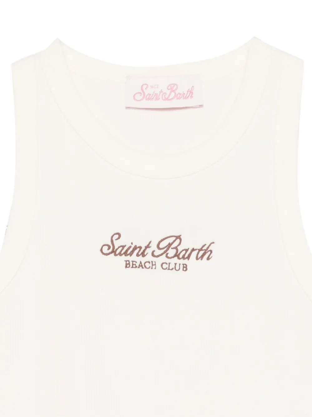 Shop Mc2 Saint Barth Blue Jr Tank Top In Neutrals