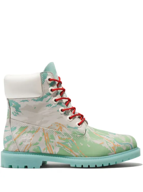 Timberland Ski School 6 inch " Blue/Green Nubuck" boots