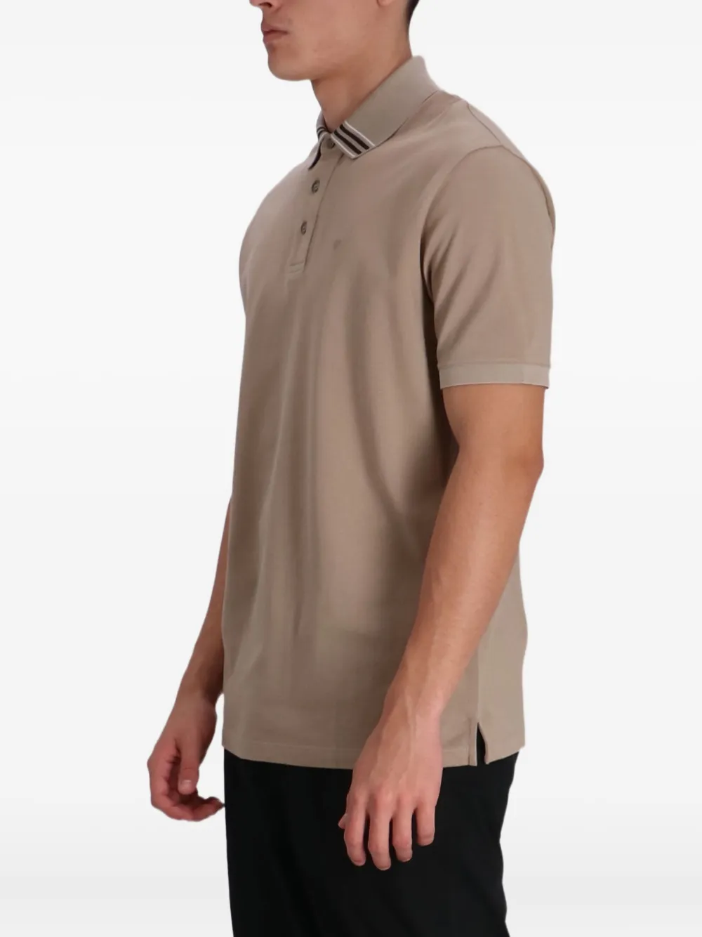 Emporio Armani Poloshirt met geborduurd logo Beige