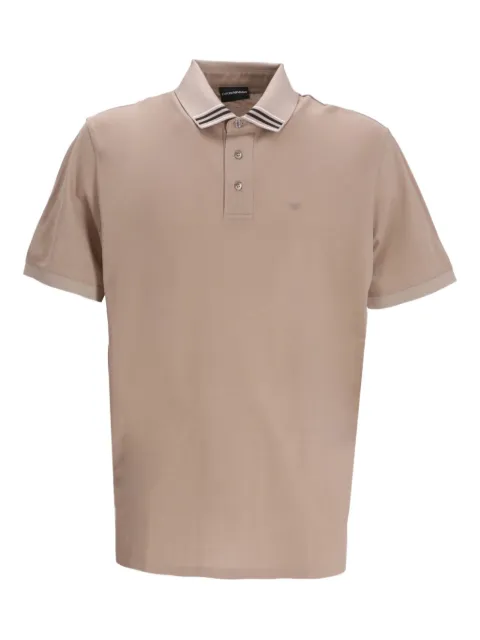 Emporio Armani logo-embroidered polo shirt