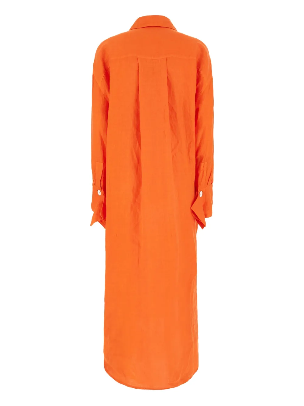 Malo Linnen blousejurk Oranje