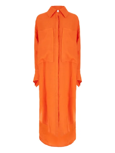 Malo linen shirt dress