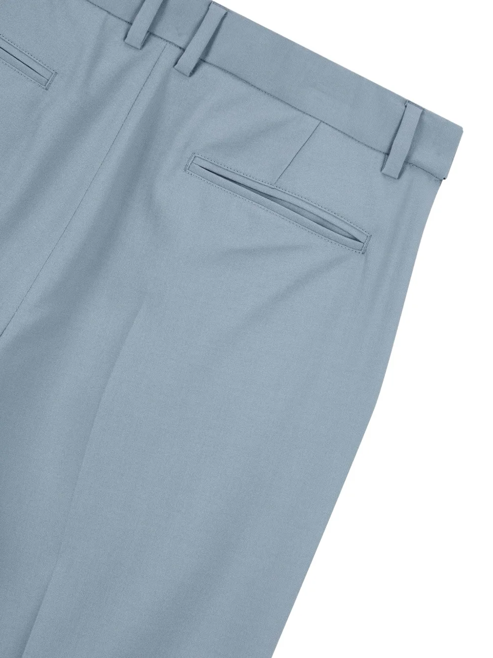 STUDIO TOMBOY Plooibroek met wijde pijpen Blauw