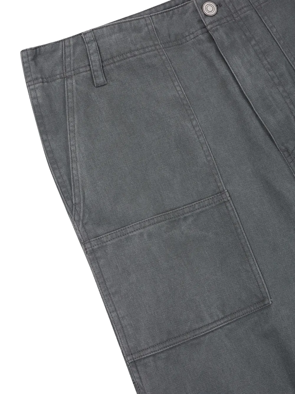 STUDIO TOMBOY Broek met wijde pijpen en cargo zak Grijs