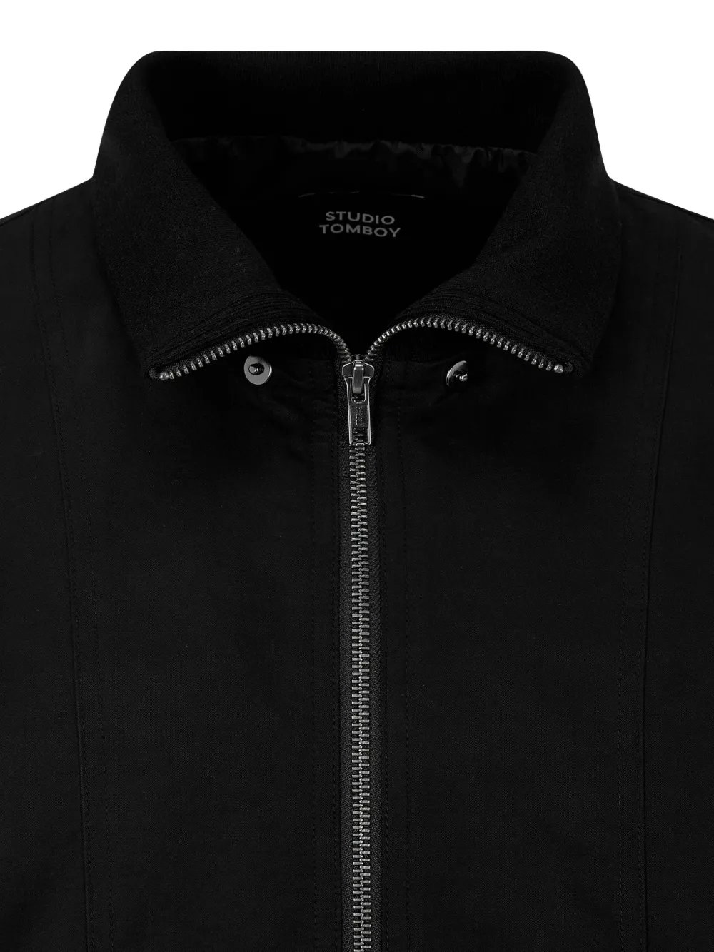 STUDIO TOMBOY Bomberjack met legerstijl Zwart