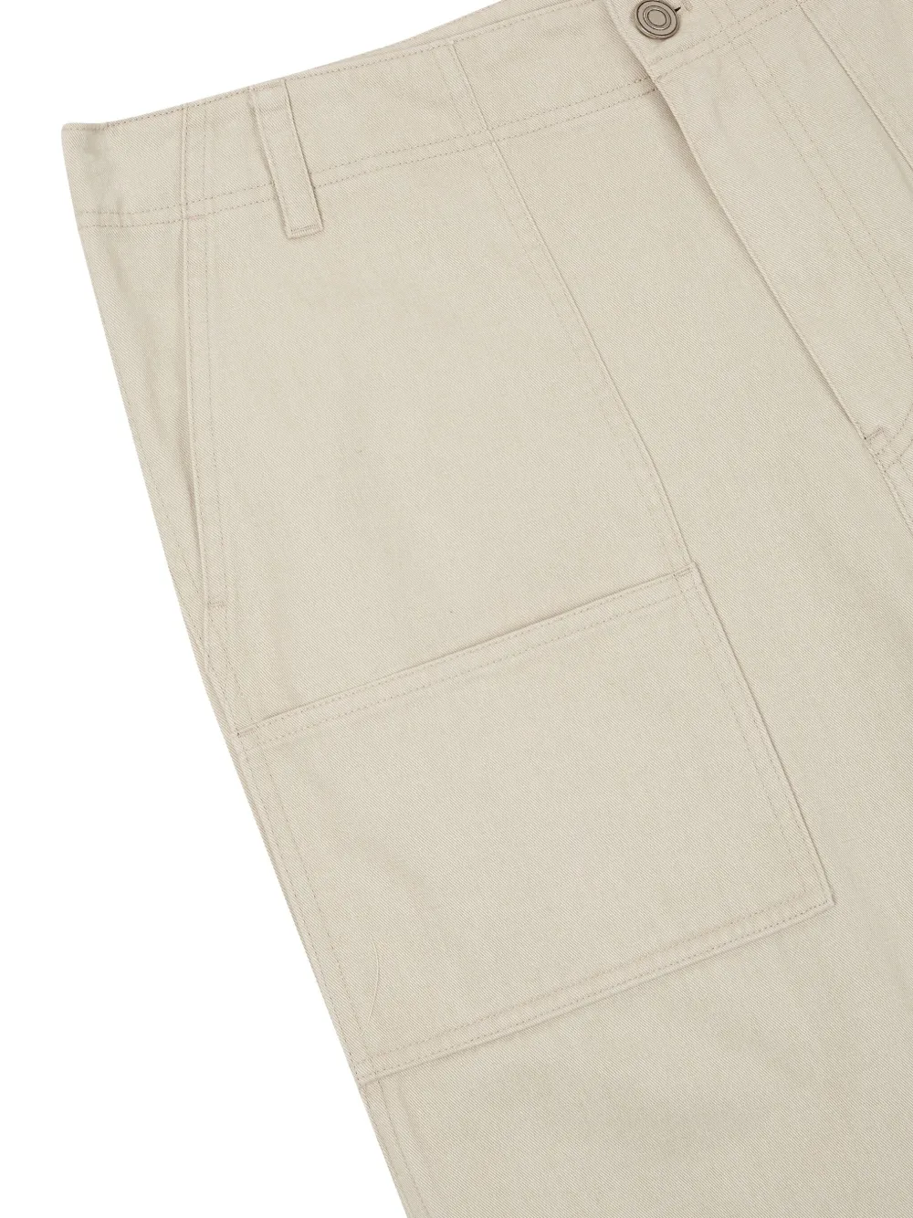 STUDIO TOMBOY Cargo broek met wijde pijpen Beige