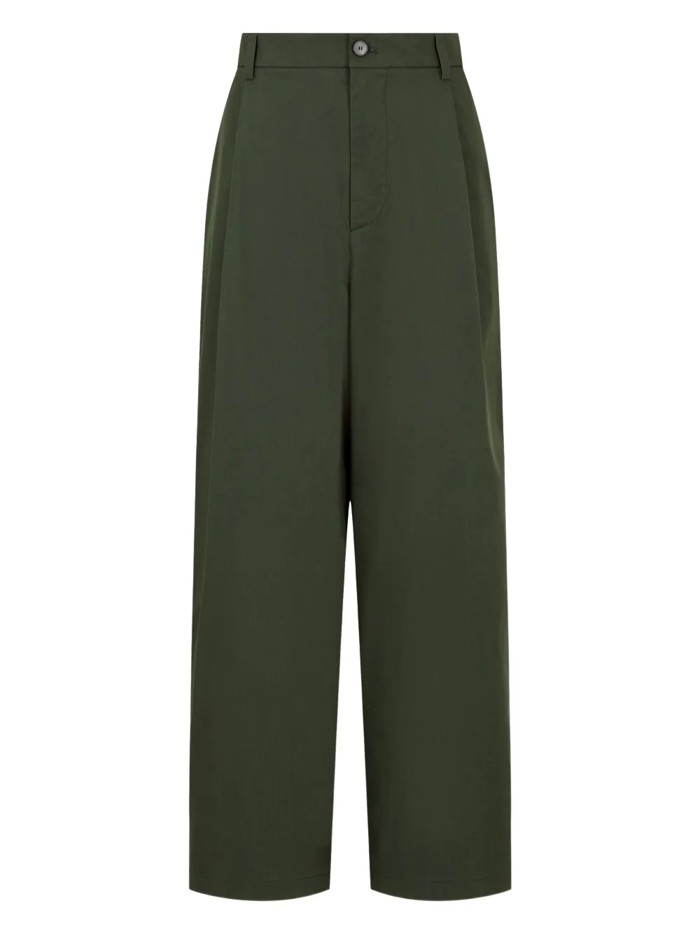 STUDIO TOMBOY pleated wide-leg trousers | Green | Image 1