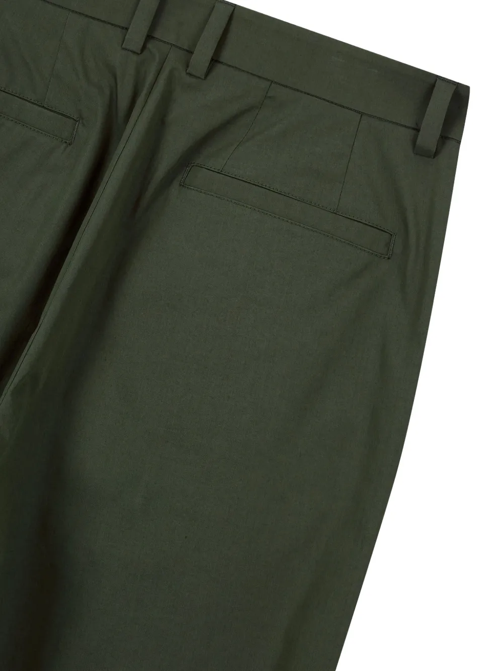 STUDIO TOMBOY Plooibroek met wijde pijpen Groen