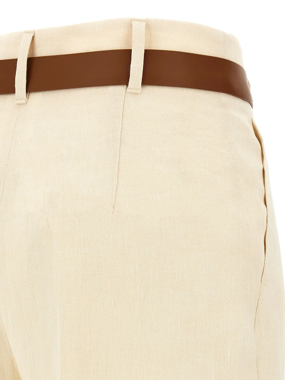 Max Mara Siamese broek met toelopende pijpen Beige