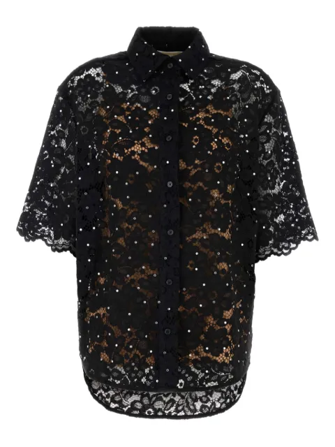 Michael Michael Kors camisa de encaje con aplique