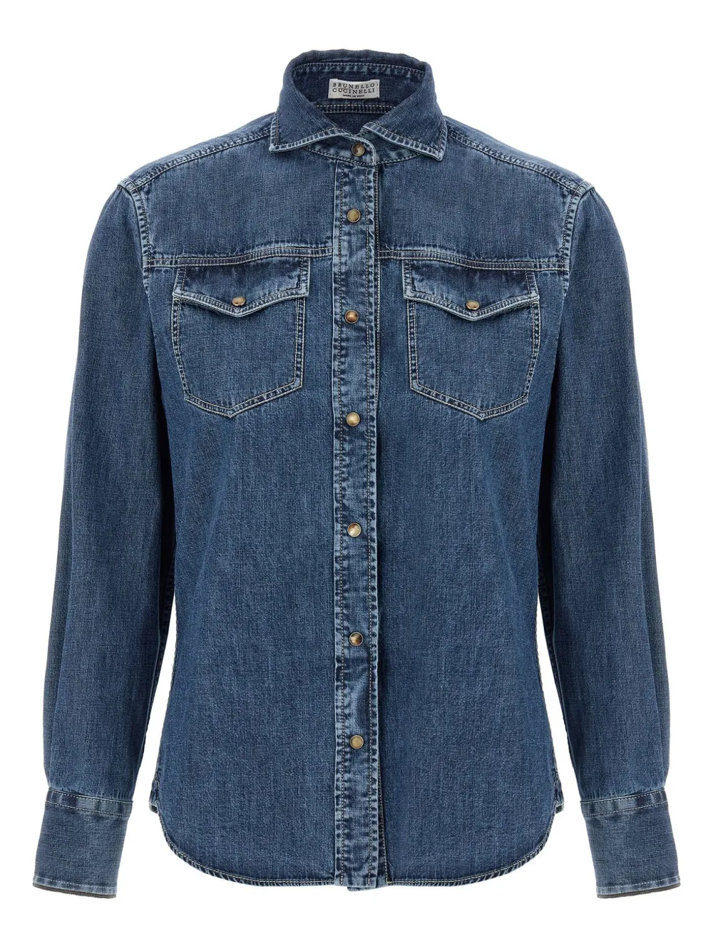 Brunello Cucinelli camisa de mezclilla | azul | Image 1