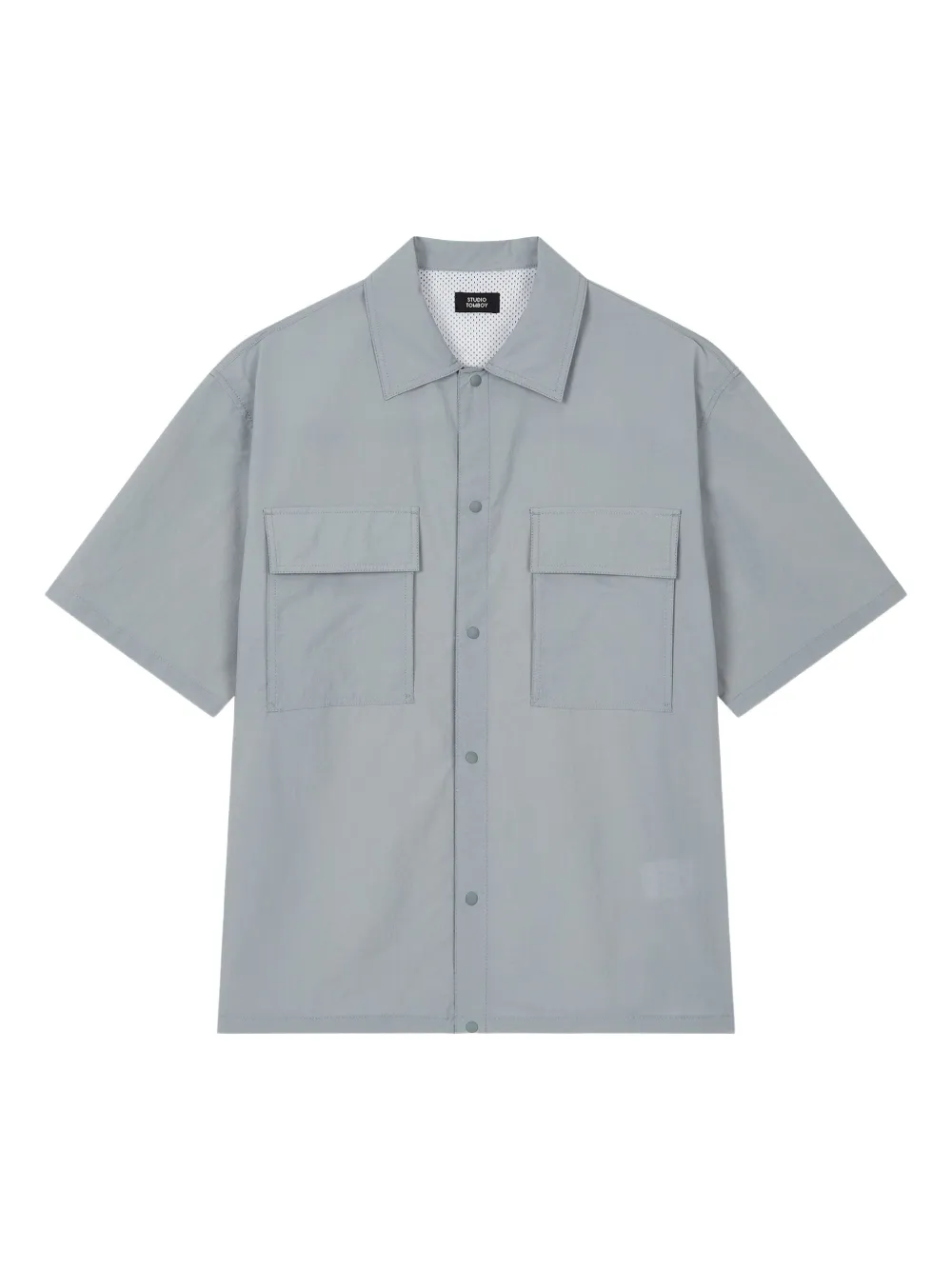 STUDIO TOMBOY short-sleeve utility shirt | Blue | Image 1