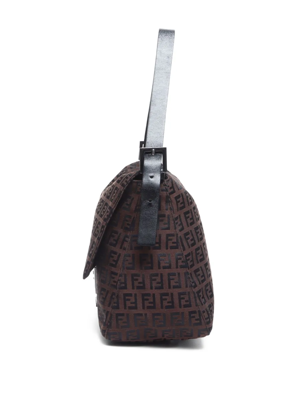 Pre-owned Fendi 1990-20103's Mamma Baguette Shoulder Bag In Brown