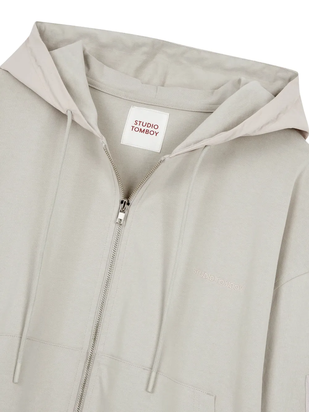 STUDIO TOMBOY hoodie met rits Grijs