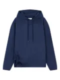 STUDIO TOMBOY strap-detail hoodie - Blue