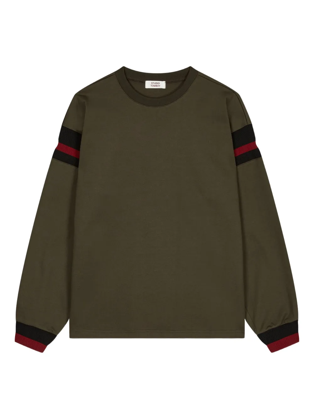 STUDIO TOMBOY armband long-sleeve top | Green | Image 1