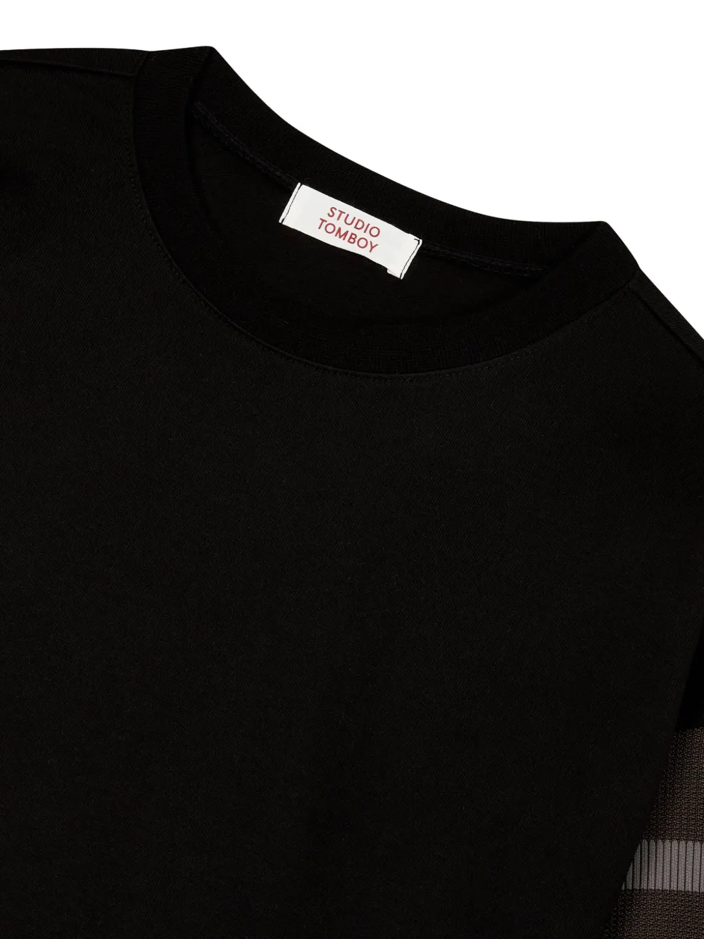STUDIO TOMBOY Armband T-shirt met lange mouwen Zwart