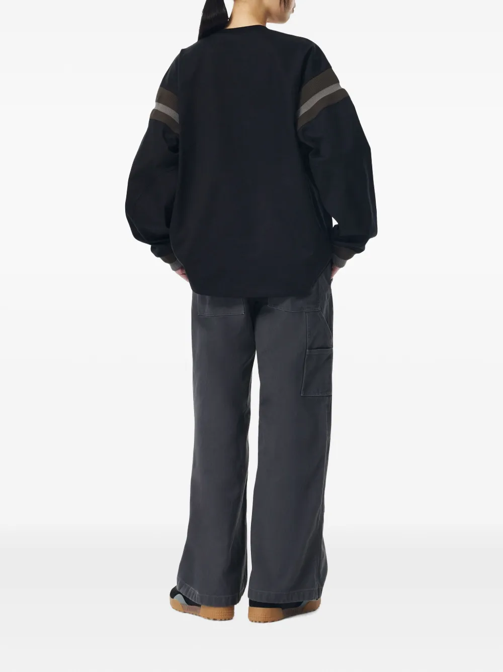 STUDIO TOMBOY Armband T-shirt met lange mouwen Zwart