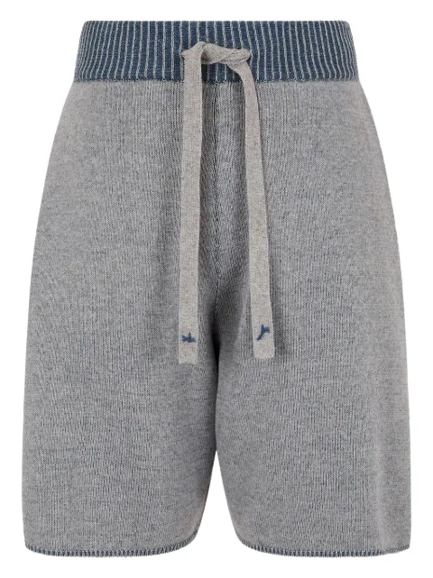STUDIO TOMBOY knit-detail shorts