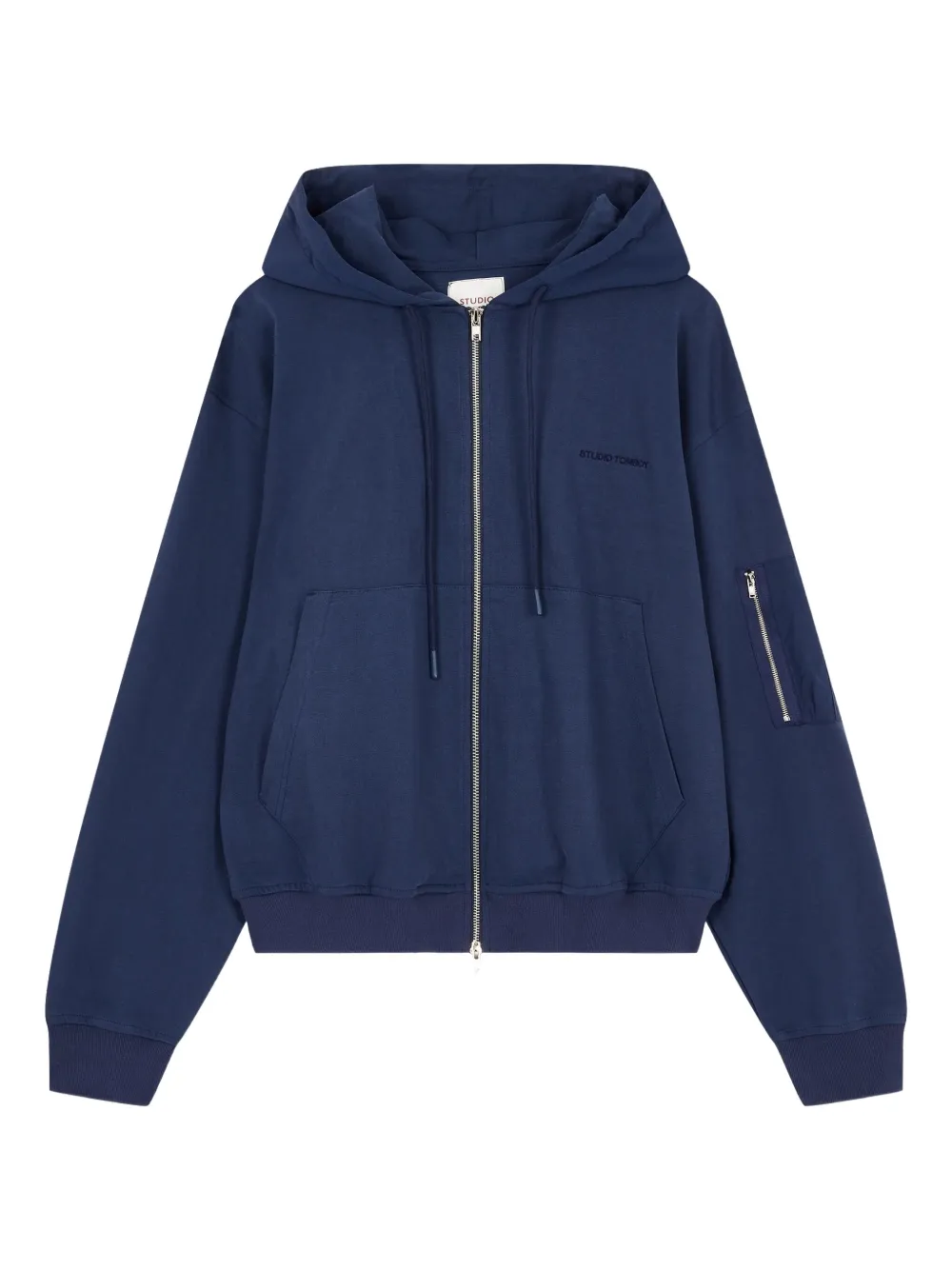 STUDIO TOM Sweater met capuchon en rits Blauw