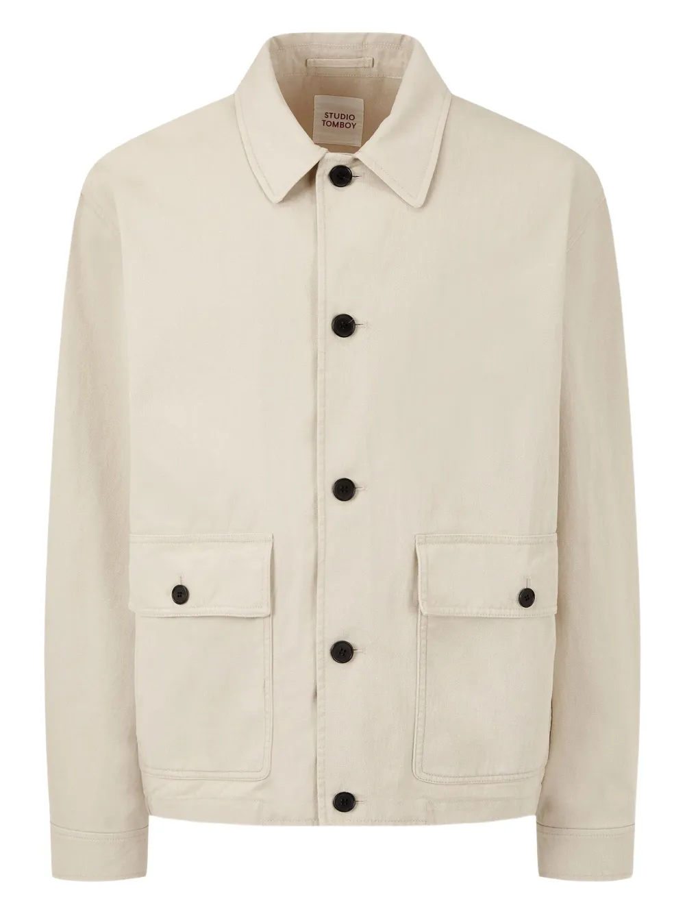 STUDIO TOMBOY button-front utility jacket | Neutrals | Image 1