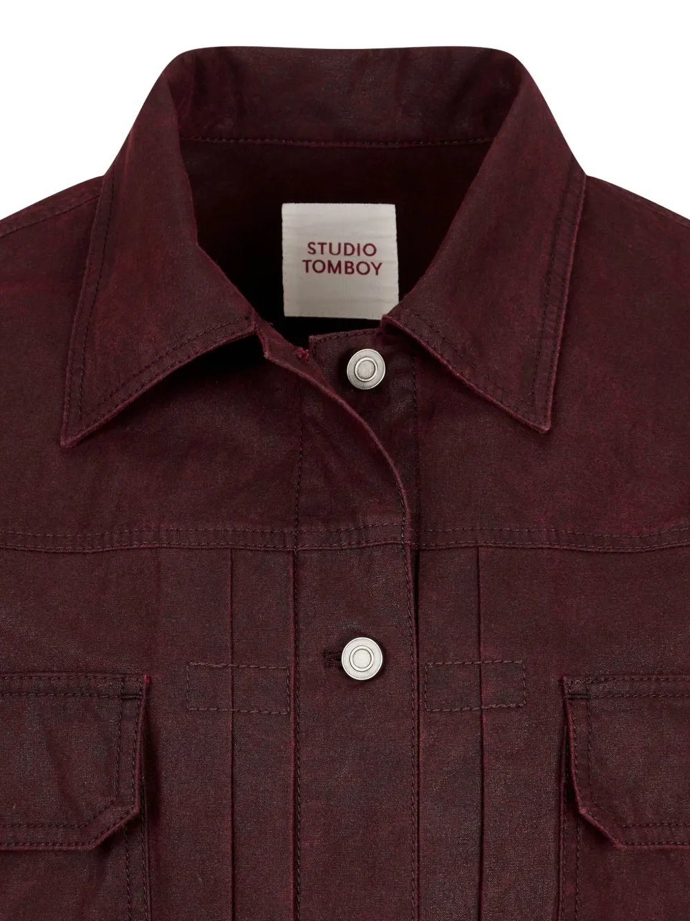 STUDIO TOMBOY Gecoat denim jack Rood