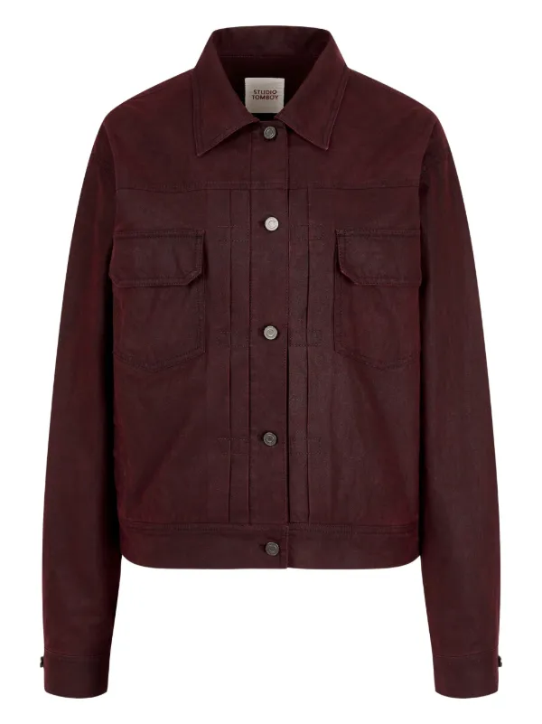 メーカー Denim Coated Jacket Black in ジャケット・アウター
