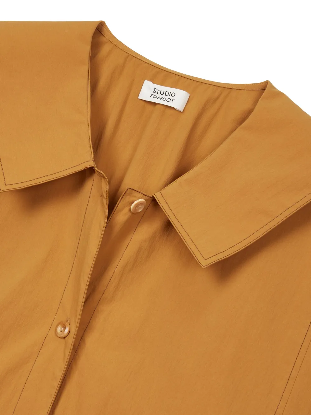 STUDIO TOMBOY Oversized blouse met kraag Oranje