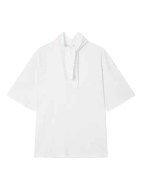 STUDIO TOMBOY pussy bow-collar short-sleeve top