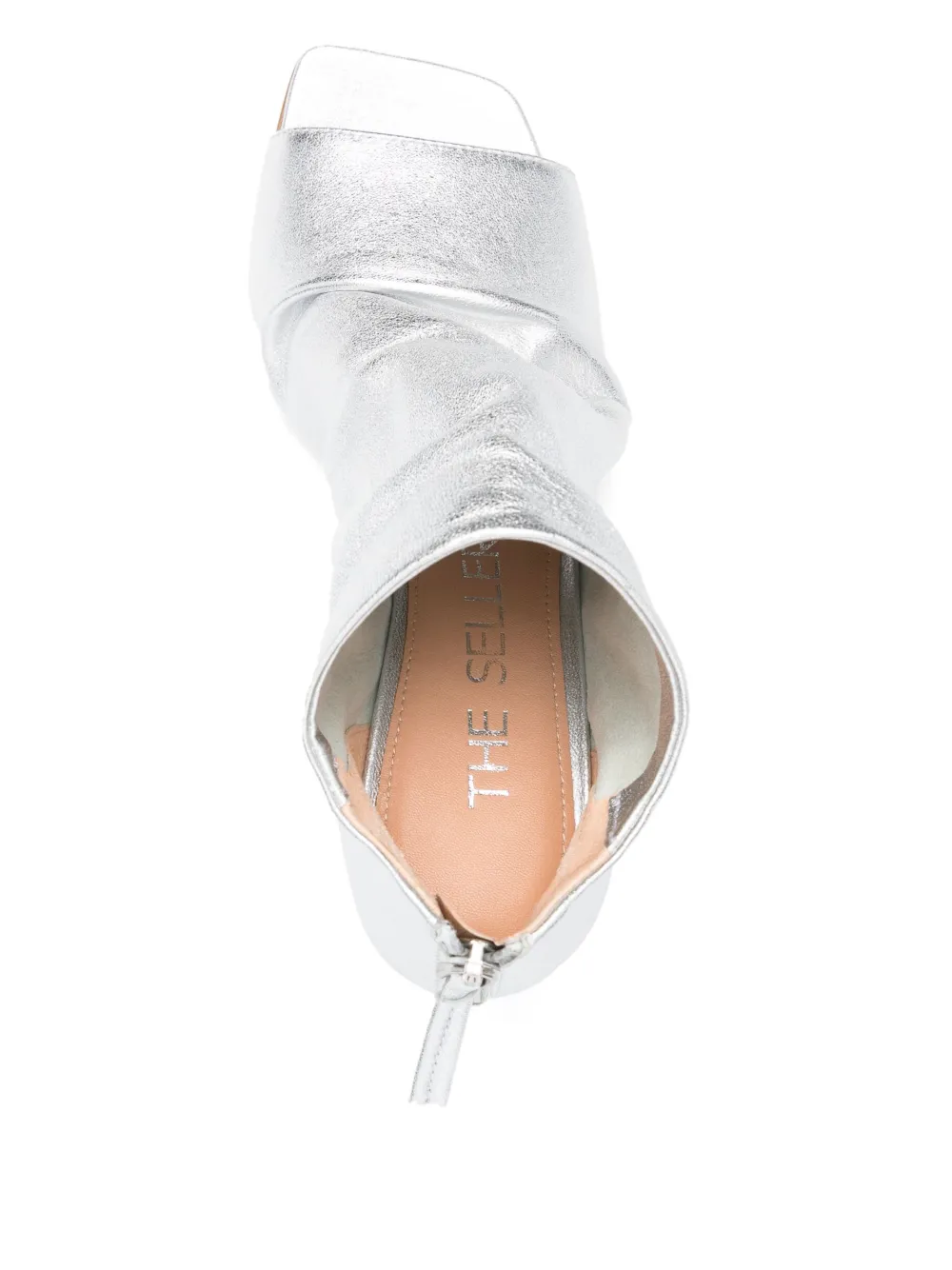 The Seller 75mm pleat-detailed boots Silver