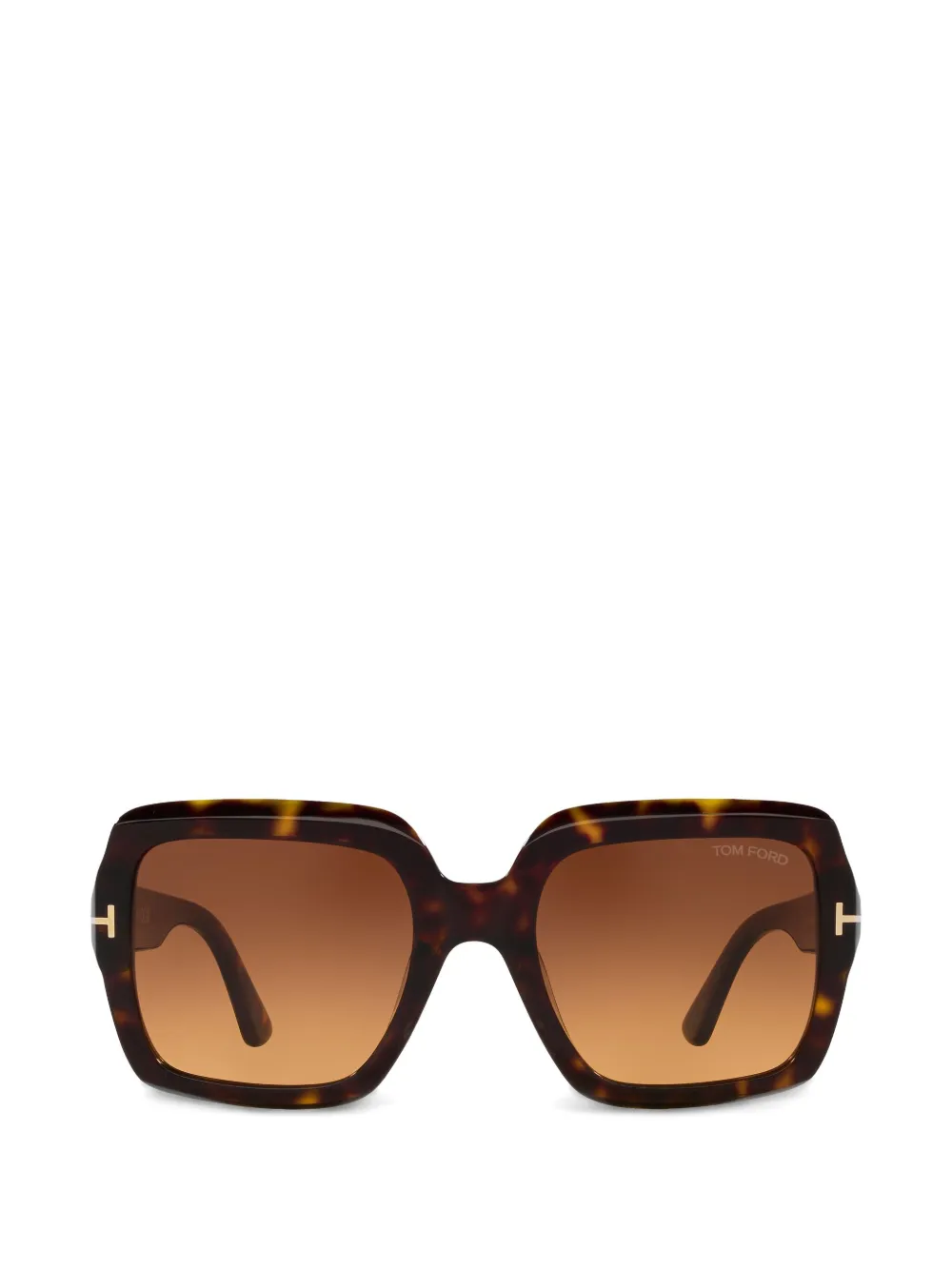 Tom Ford Womens Brown Tr001783 Kaya Square-frame Tortoiseshell Acetate Sunglasses In Green