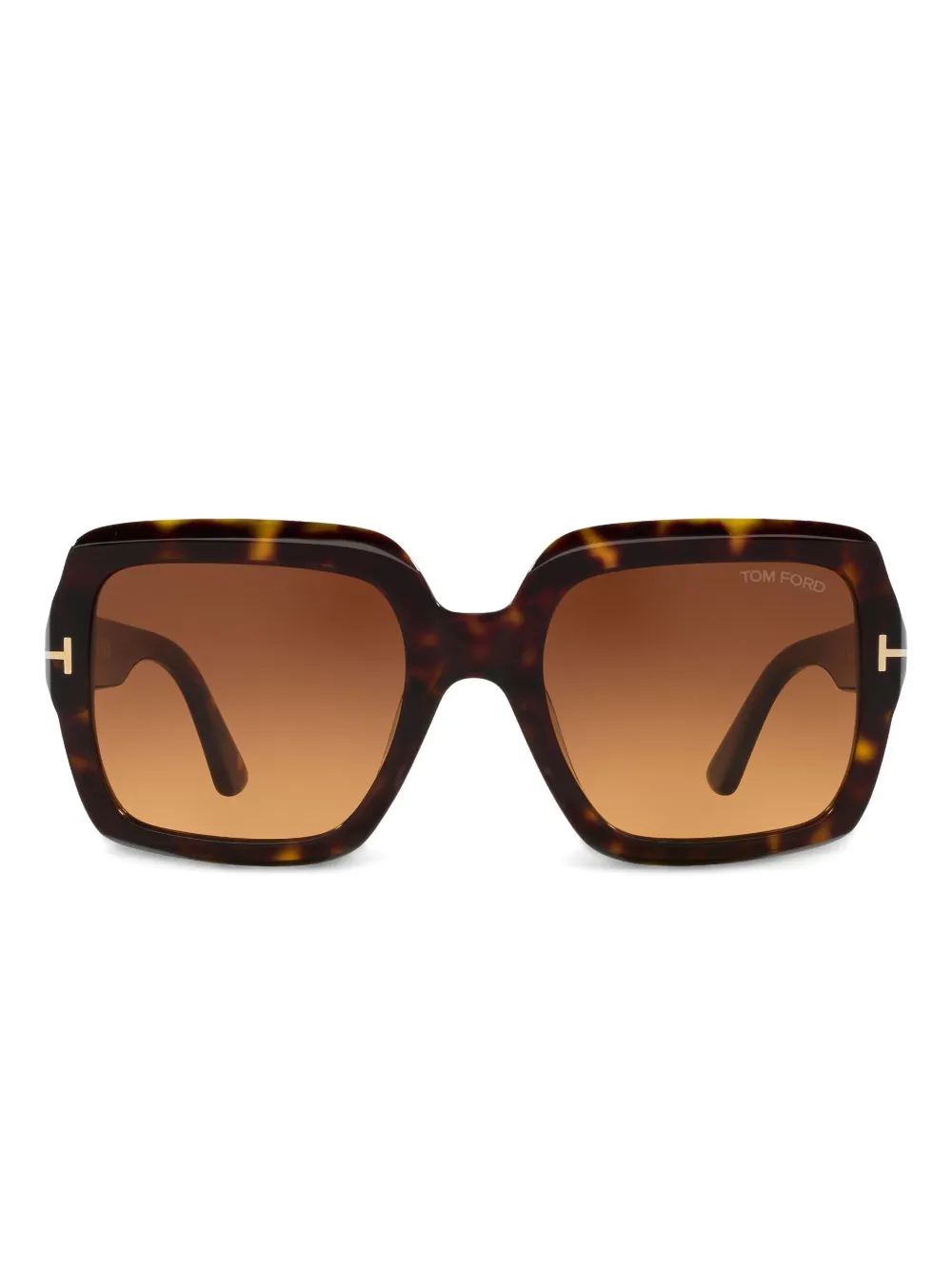 TOM FORD Eyewear Kaya tortoiseshell oversized sunglasses | Green | Image 1