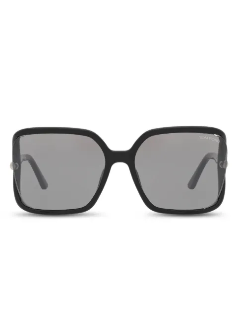 TOM FORD Eyewear Solange 02 oversized geometric sunglasses