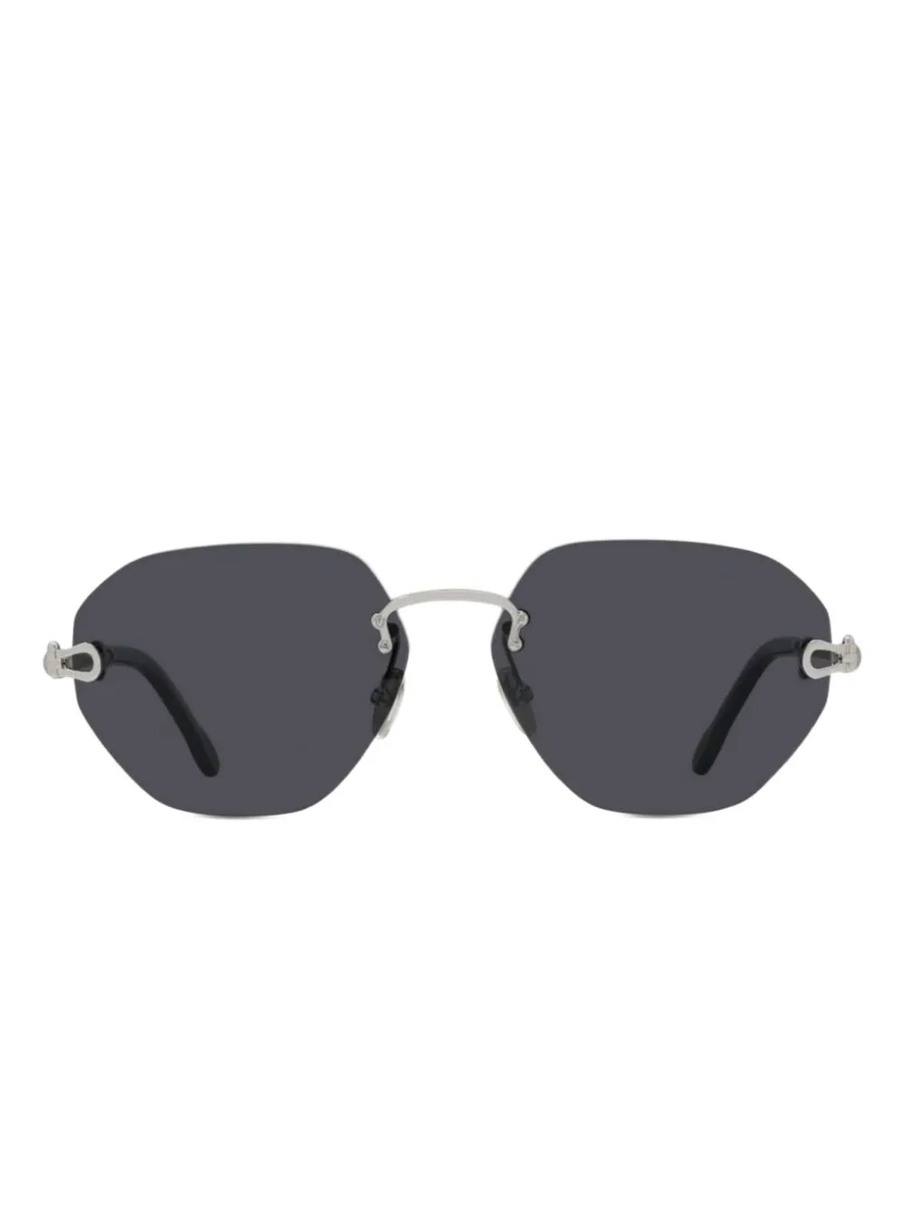Fred geometric-frame sunglasses | Silver | Image 1