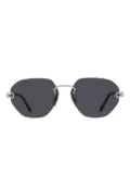 Fred geometric-frame sunglasses - Silver