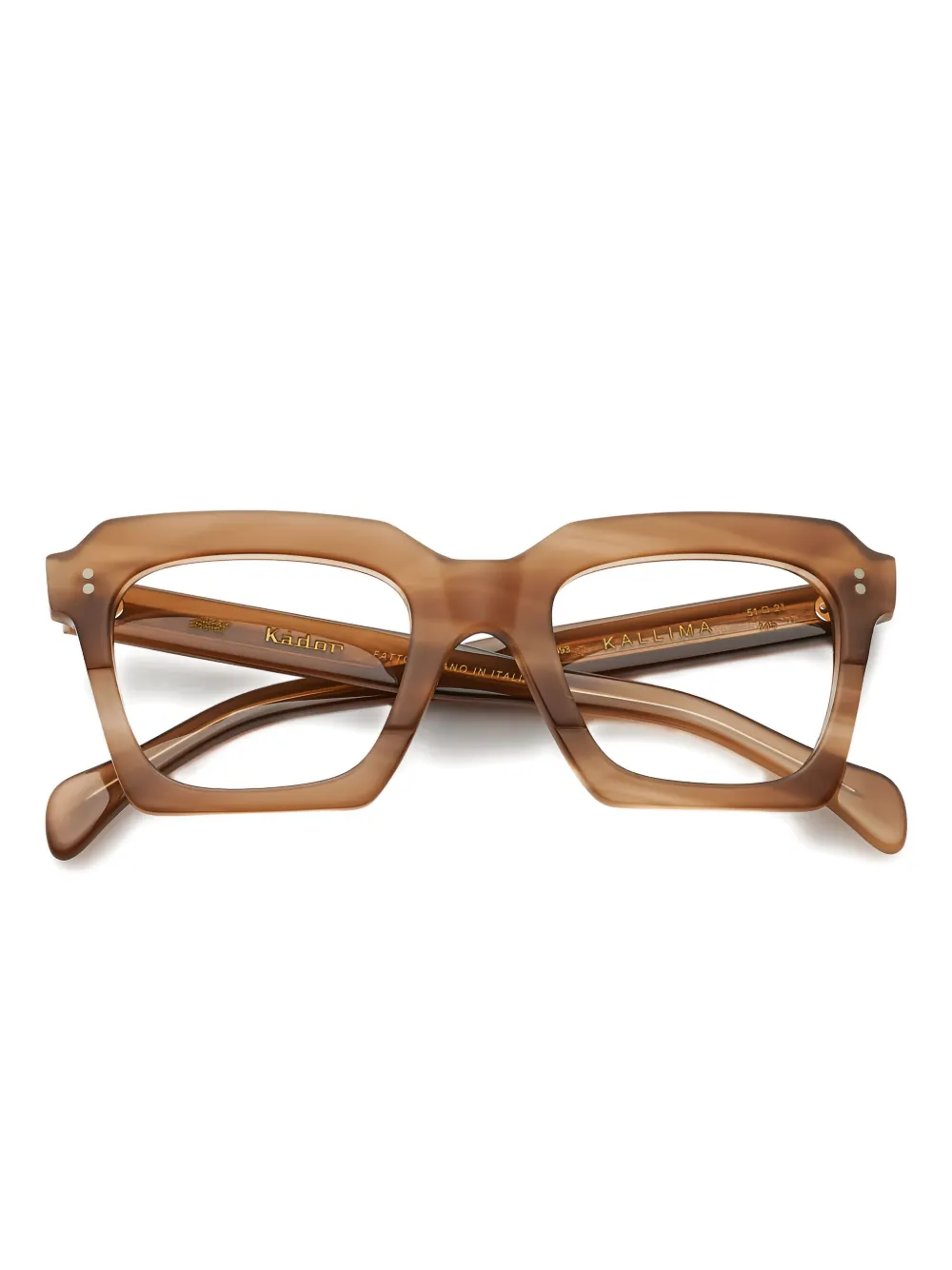 Kador Kallima square-frame glasses - Marrone