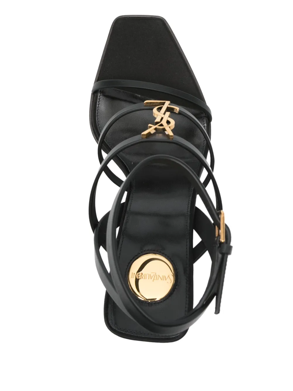 Saint Laurent Cassandra 100 mm sandalen Zwart