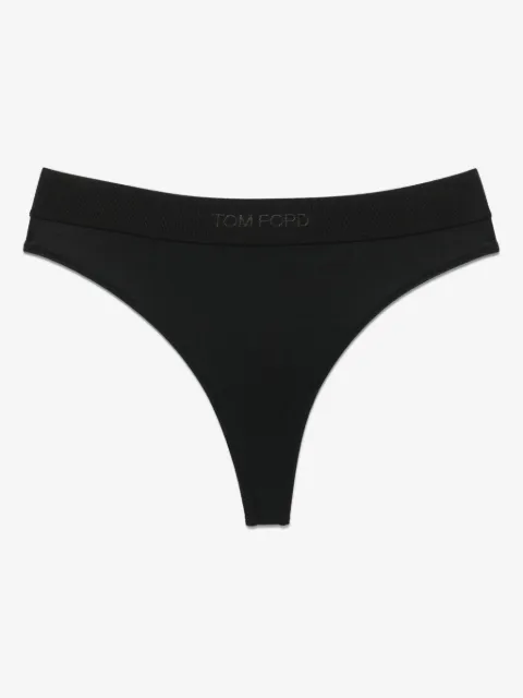 TOM FORD logo-waistband thong
