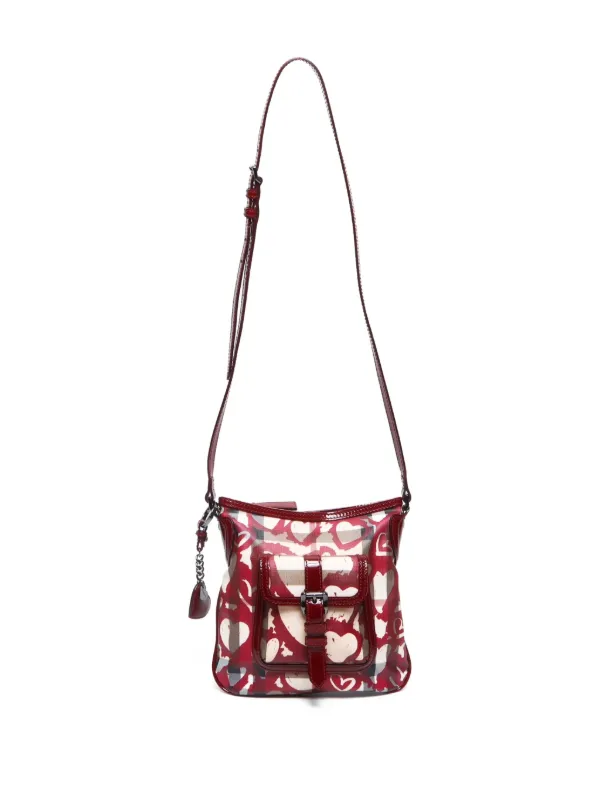 Burberry Pre-Owned 2000-2020s ハート ノバチェック ショルダーバッグ