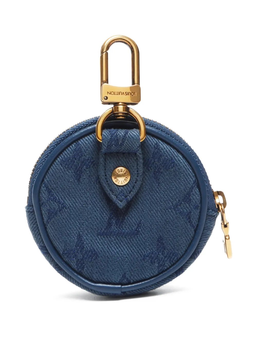 Pre-owned Louis Vuitton 2000's Denim Monogram Purse In 蓝色