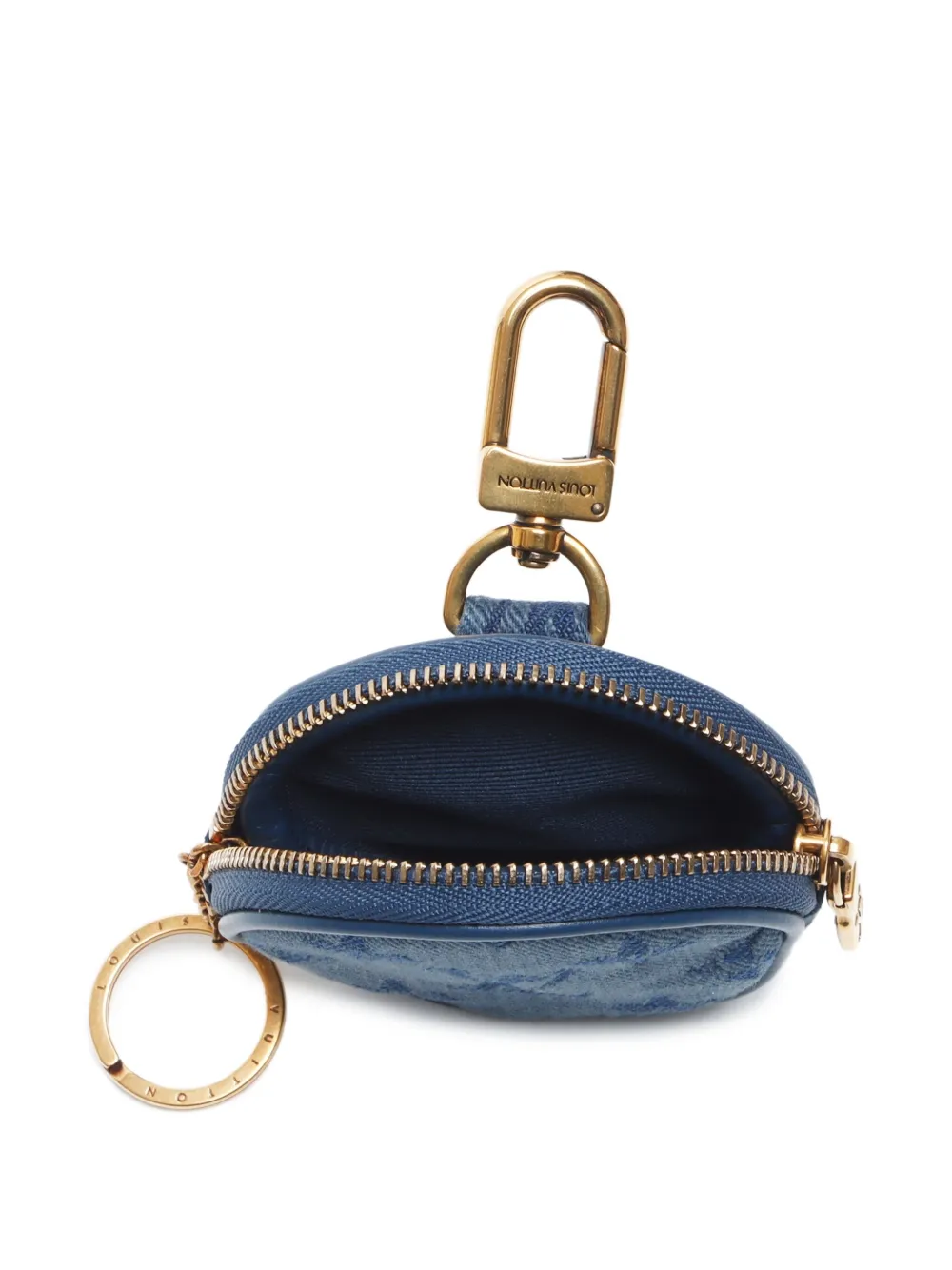 Pre-owned Louis Vuitton 2000's Denim Monogram Purse In 蓝色