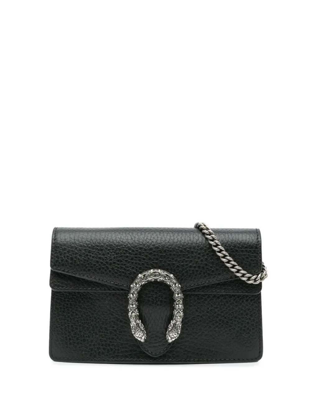 Gucci Pre-Owned Super Dionysus liten axelremsväska i läder från 2016-nutid | svart | Image 1