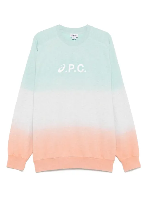 X asics sweat à logo imprimé - A.P.C. - Modalova