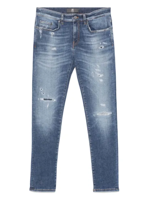 PT Torino logo-patch jeans