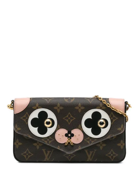 Louis Vuitton Pre-Owned 2017 Monogram Pochette Felicie Valentine Dog crossbody bag