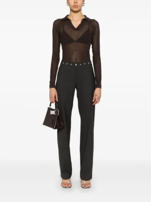 希少】paloma wool ベロア ハイウエスト フレアパンツ マスタード系