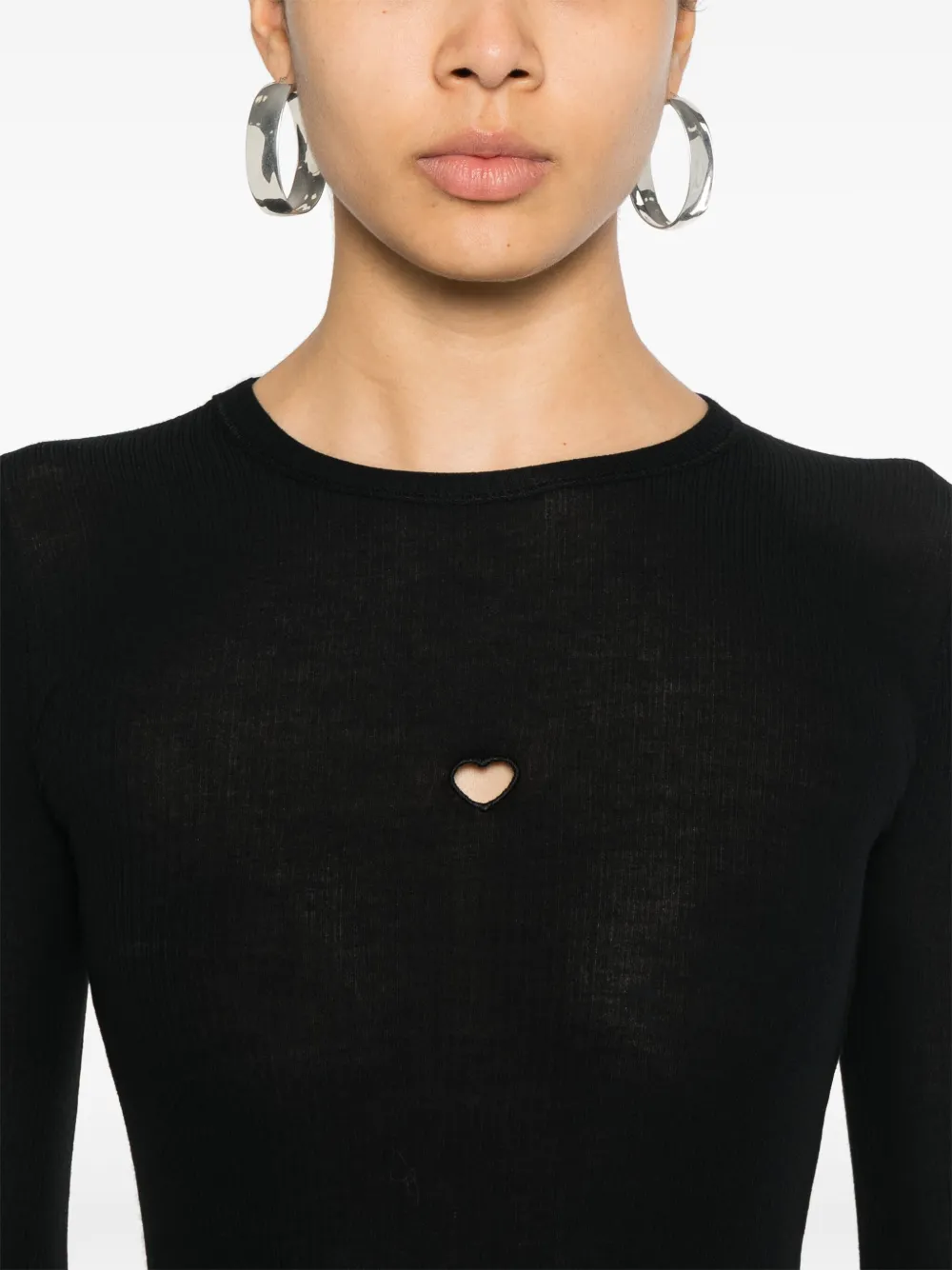 Baserange Heart T-shirt Zwart