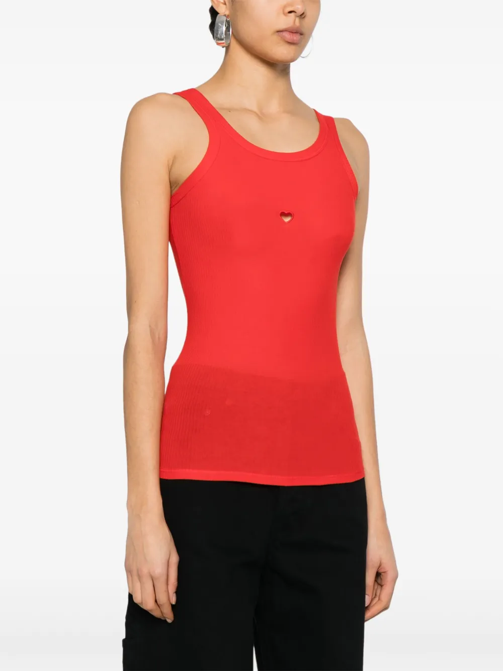 Baserange Tanktop met hart Rood